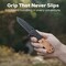 Makerflo Beast Wooden Pocket Knife, Tactical Spring Assisted Steel Blade, Belt Clip, Opener, Rope & Seatbelt Cutter, Glass Breaker for Hunting, Hiking, Self Defence, Gifts for Him, Natural Wood